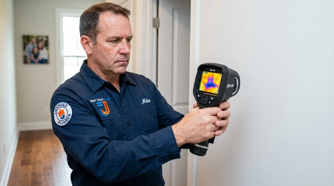Thermal imaging leak detection by Johns Plumbing LLC in Manton